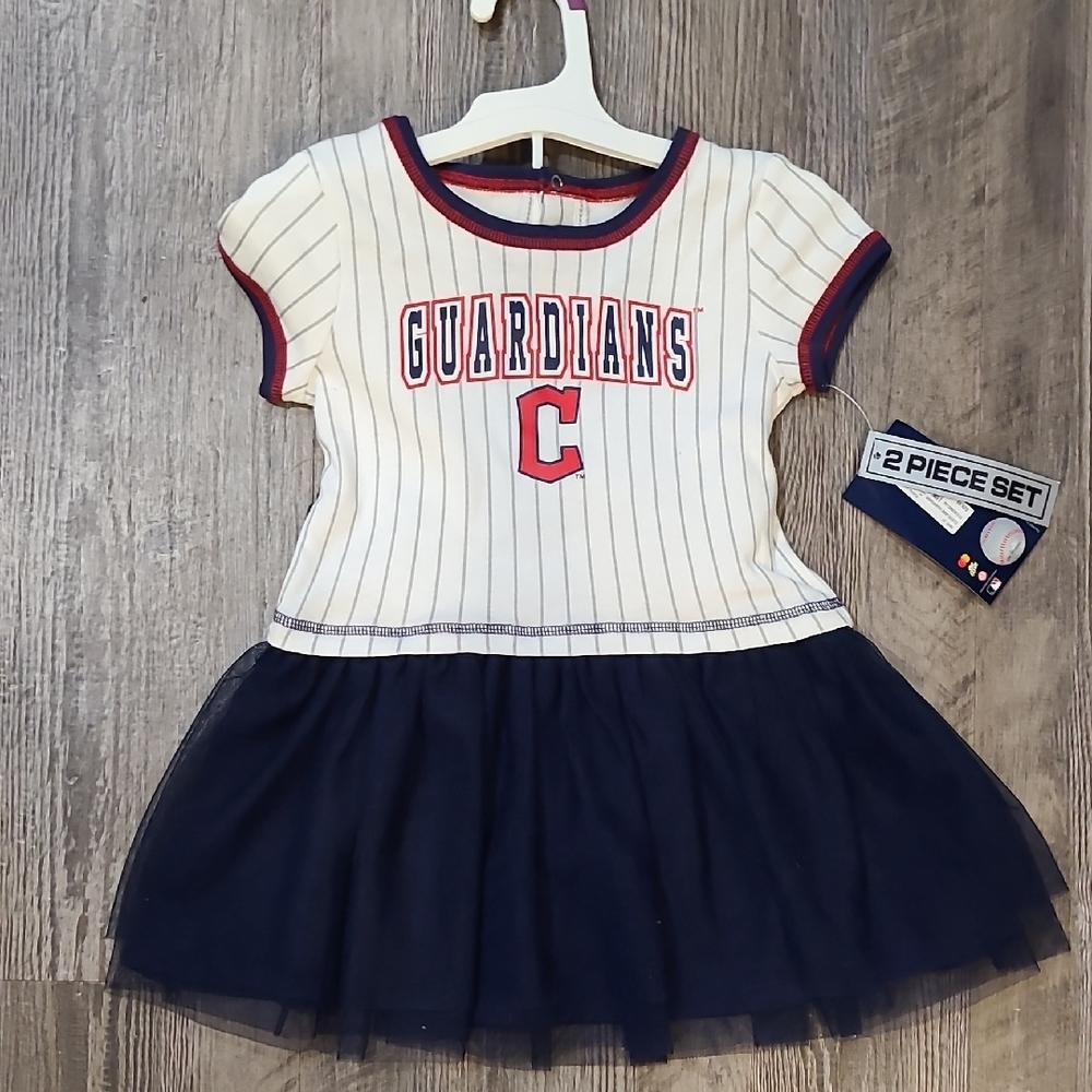 Guardians Striped Dress with Tulle Skirt Size 3T